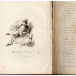Sketch of Washington Irving at Sunnyside by F.O.C. Darley, etched by Jas. D. Smillie